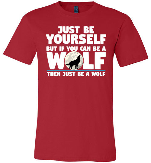 Just Be Yourself Wolf Canvas