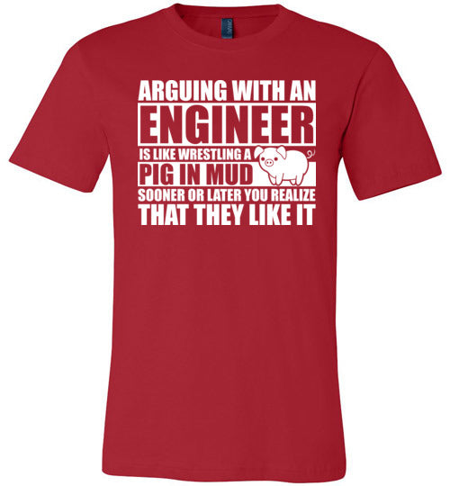 Arguing With An Engineer Pig In Mud Canvas