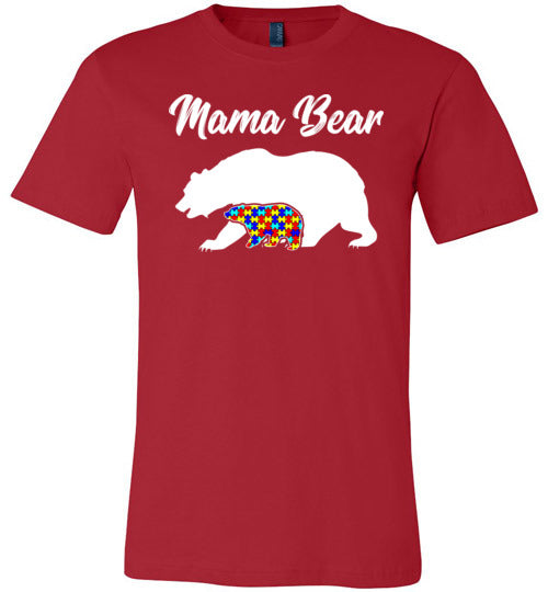 Autism Mama Bear Canvas