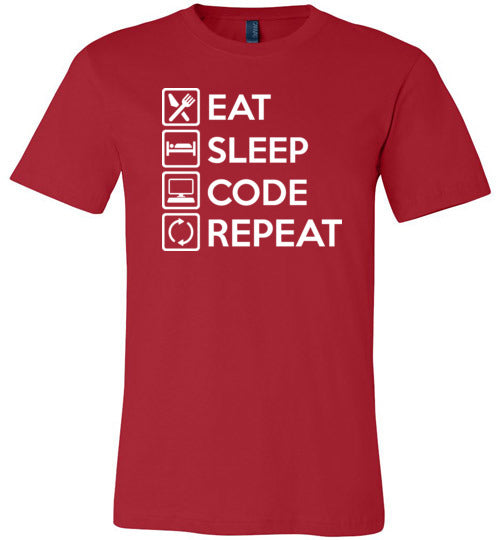 Eat Sleep Code Canvas