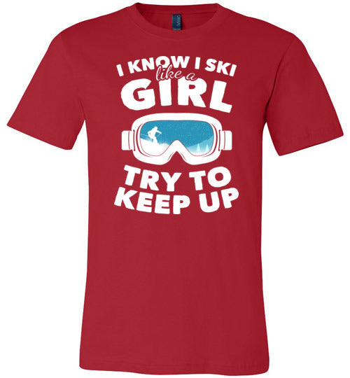 Ski Like A Girl Canvas