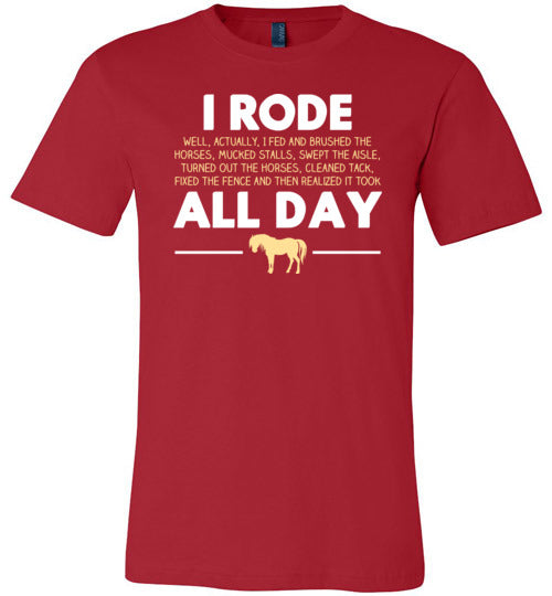 Horse Rode All Day Canvas