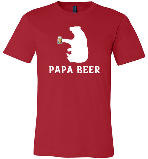Papa Beer Bear Canvas