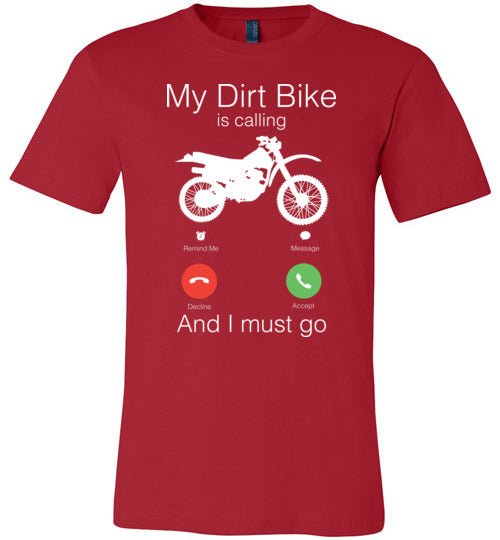 My Dirt Bike Is Calling Canvas