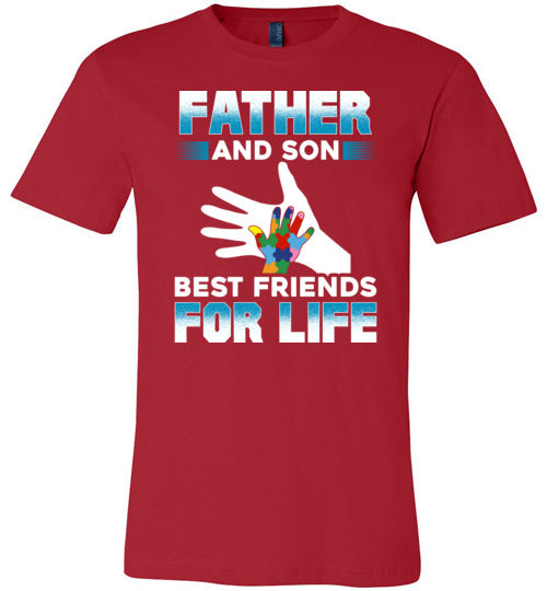 Father Son Autism Best Friends Canvas