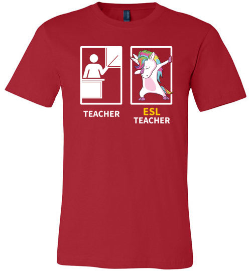 Dabbing Unicorn ESL Teacher Canvas