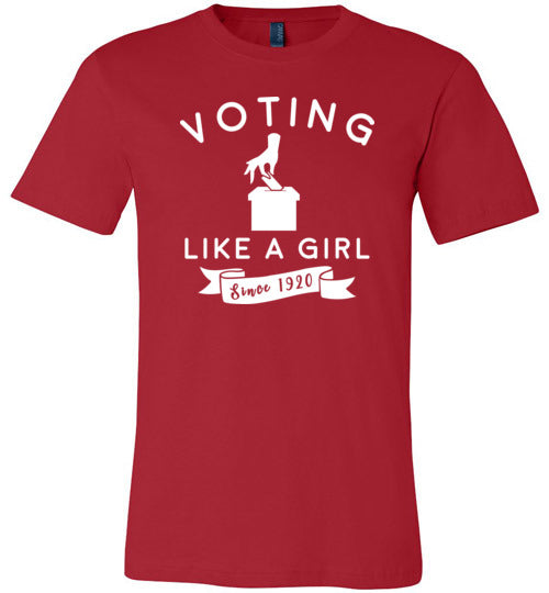 Voting Like a Girl Canvas