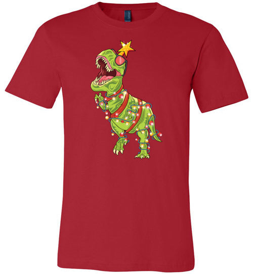 Tree Rex Christmas Canvas