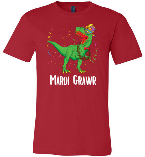 Dinosaur Mardi Grawr Canvas