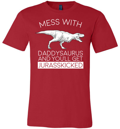 Daddysaurus Jurasskicked Canvas