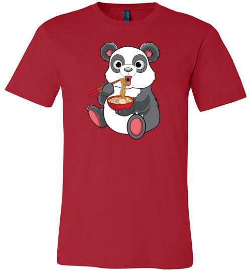 Panda Eating Ramen Canvas