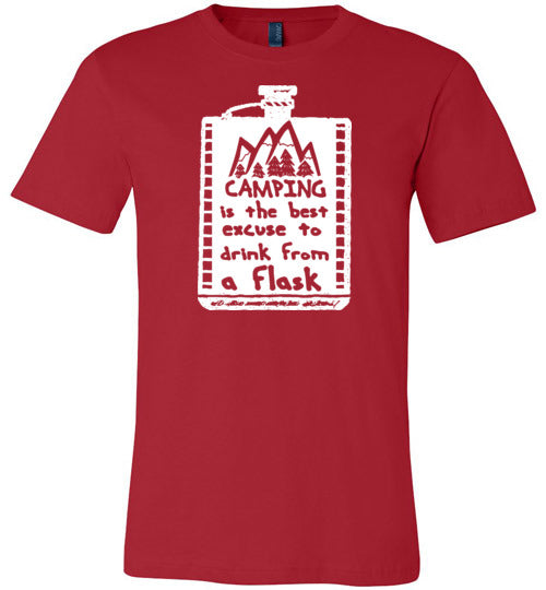 Camping Is The Best Excuse To Drink From A Flask Canvas