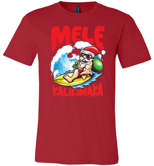 Hawaii Christmas Santa Canvas