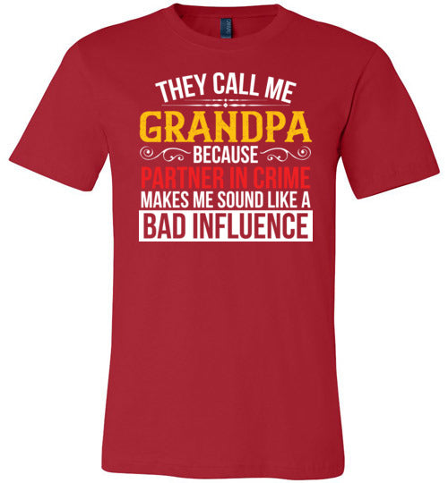 They Call Me Grandpa Partner Canvas