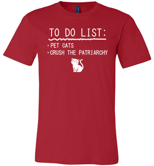 To Do List Crush Patriarchy Cats Canvas