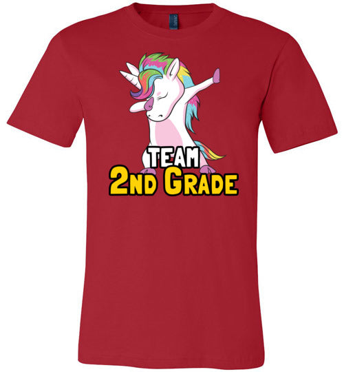 Unicorn Team Second Grade Canvas