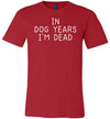 In Dog Years I'm Dead Canvas