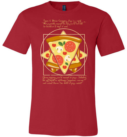 Vitruvian Pizza Canvas