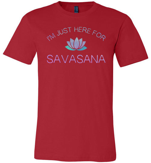 Yoga Just Here For The Savasana Canvas