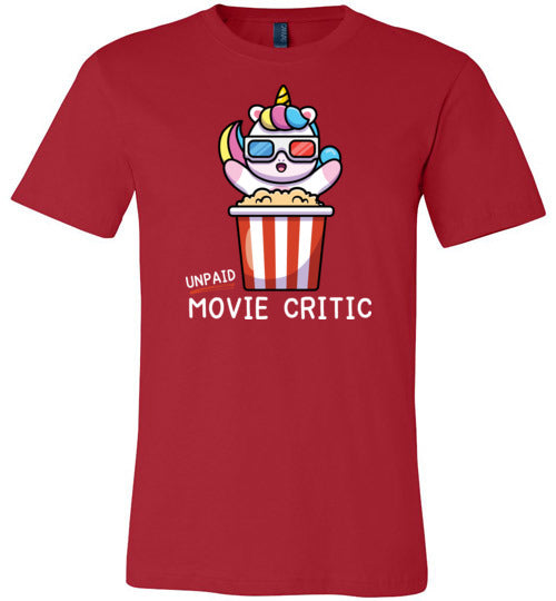 Unicorn Unpaid Movie Critic Canvas