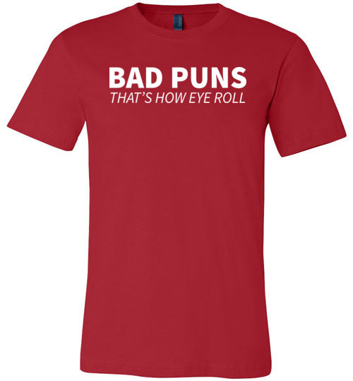 Bad Puns Eye Roll Canvas