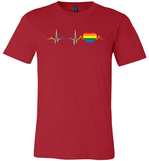 LGBT Color Heartbeat Canvas