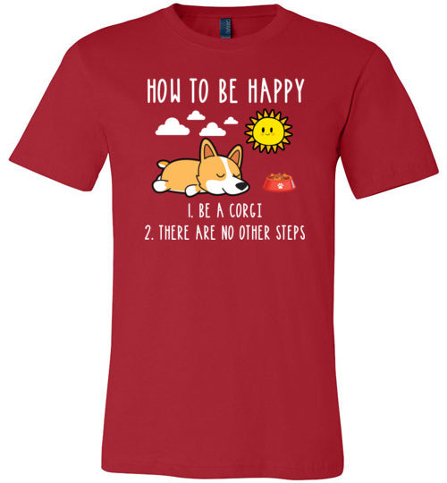 How To Be Happy Corgi Canvas