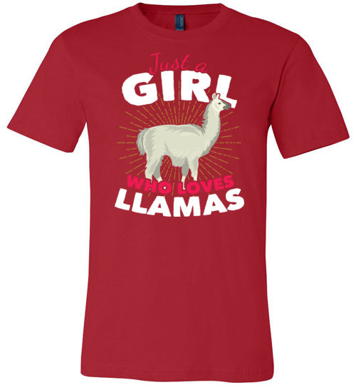 Girl Who Loves Llamas Canvas