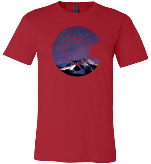 Colorado Flag Mountains Canvas