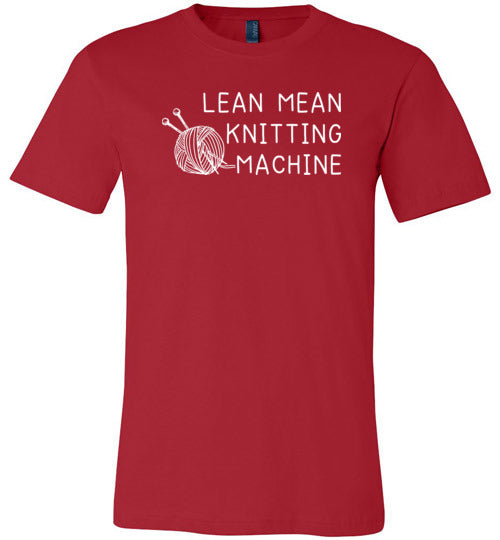 Lean Mean Knitting Machine Canvas