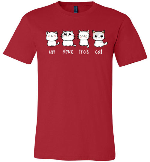 Un Deux Trois Cat Canvas
