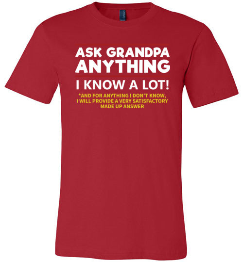 Ask Grandpa Anything Canvas