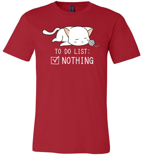 Cat To Do List Nothing Canvas