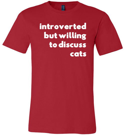 Introverted But Willing To Discuss Cats Canvas