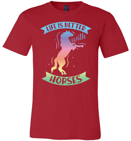 Life is Better With Horses Canvas