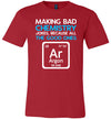 Chemistry Jokes Argon Canvas