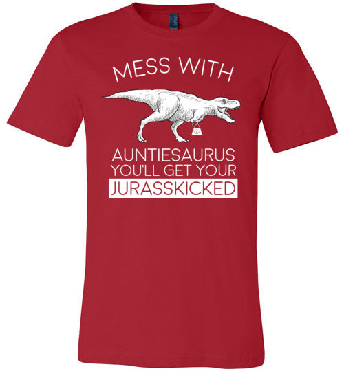 Auntiesaurus Jurasskicked Canvas