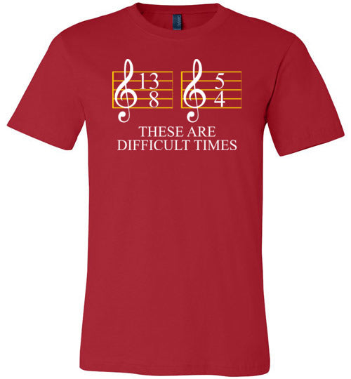 Music These Are Difficult Times Canvas