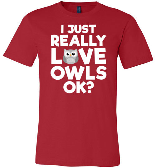 Just Really Love Owls Canvas