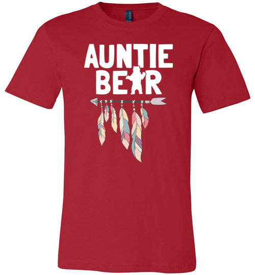 Auntie Bear Arrow Feathers Canvas