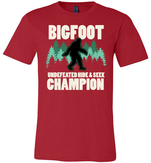 Bigfoot Hide And Seek Champion Canvas