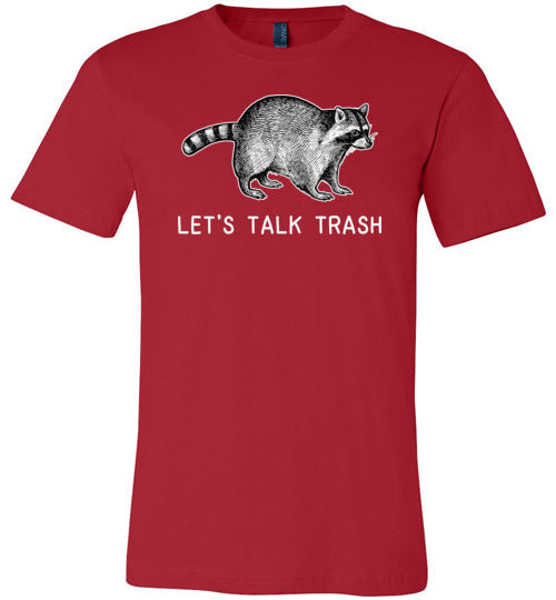 Raccoon Talk Trash Canvas