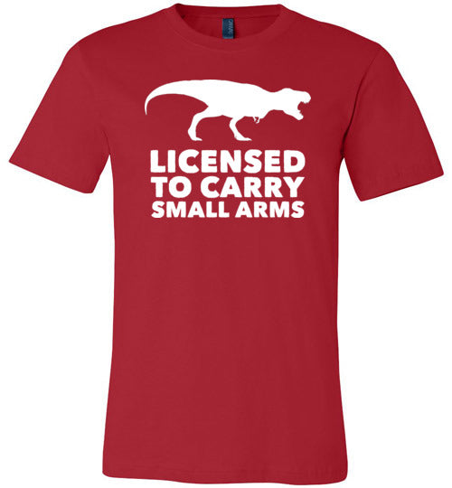 Licensed To Carry Small Arms T-Rex Canvas