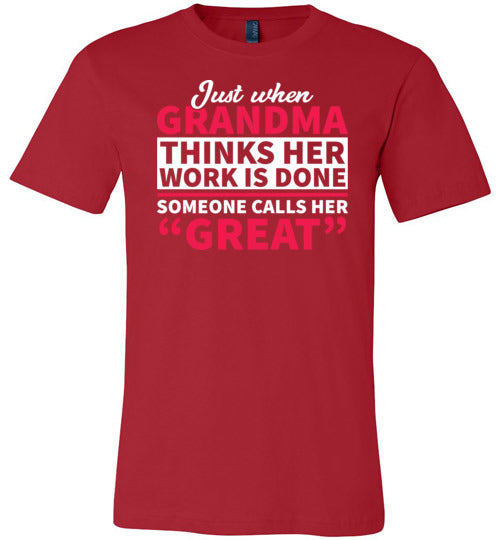 Grandma Call Her Great Work Canvas