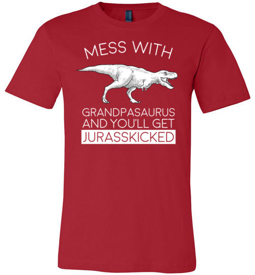 Grandpasaurus Jurasskicked Canvas