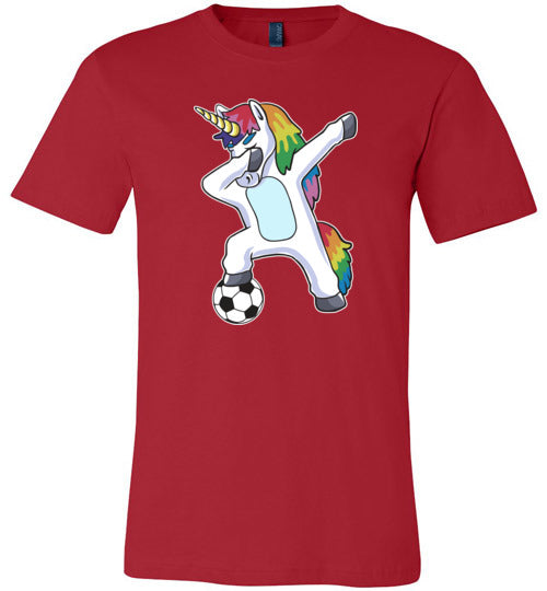 Soccer Dabbing Unicorn Canvas