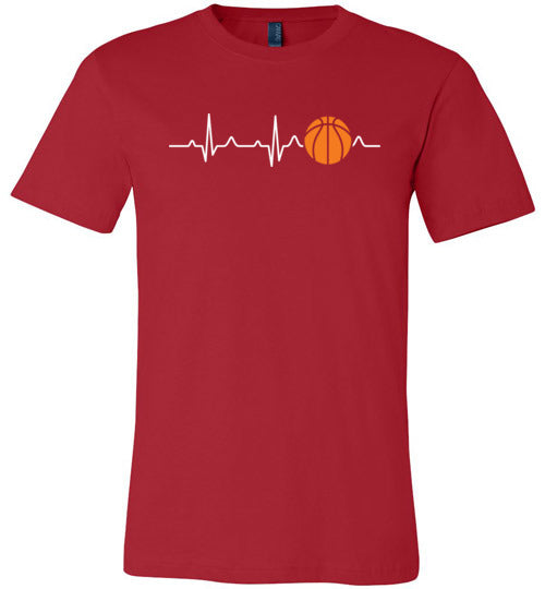 Basketball Heartbeat Canvas