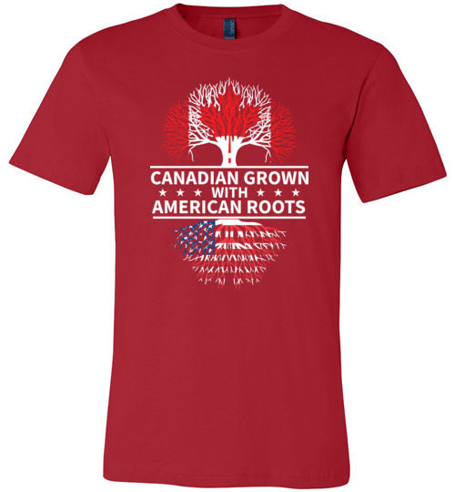 Canadian Grown with American Roots Canvas