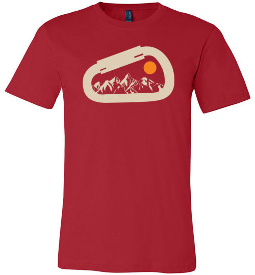 Carabiner Mountain Climbing Sunet Canvas