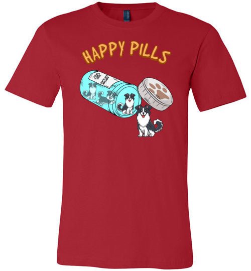 Happy Pills Border Collie Canvas